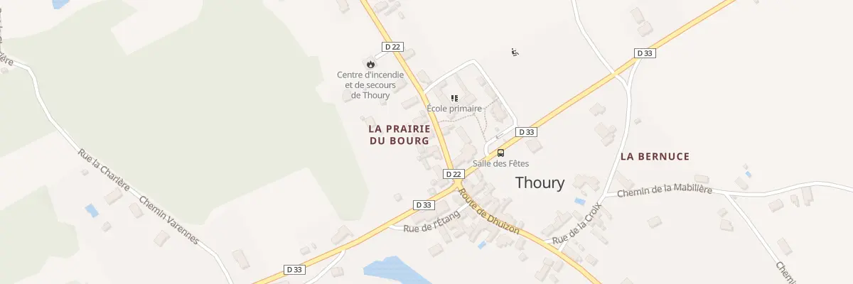 Plan du 3 Rte de Muides à Thoury
