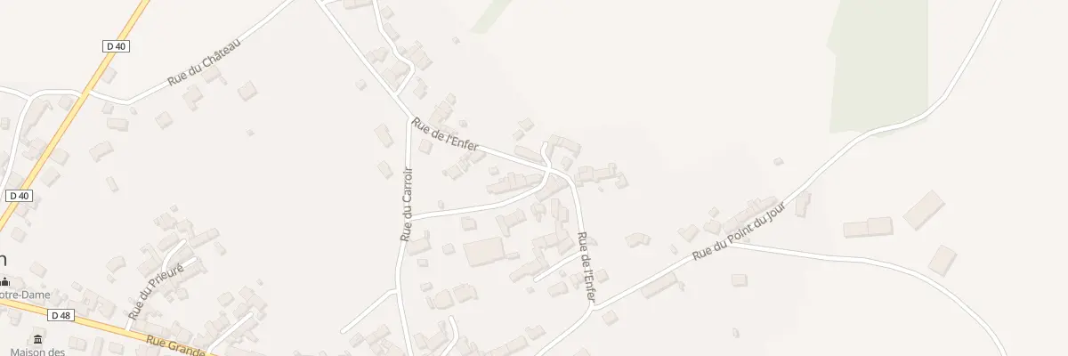 Plan du 23 Rue de l’Enfer à Badecon-le-Pin