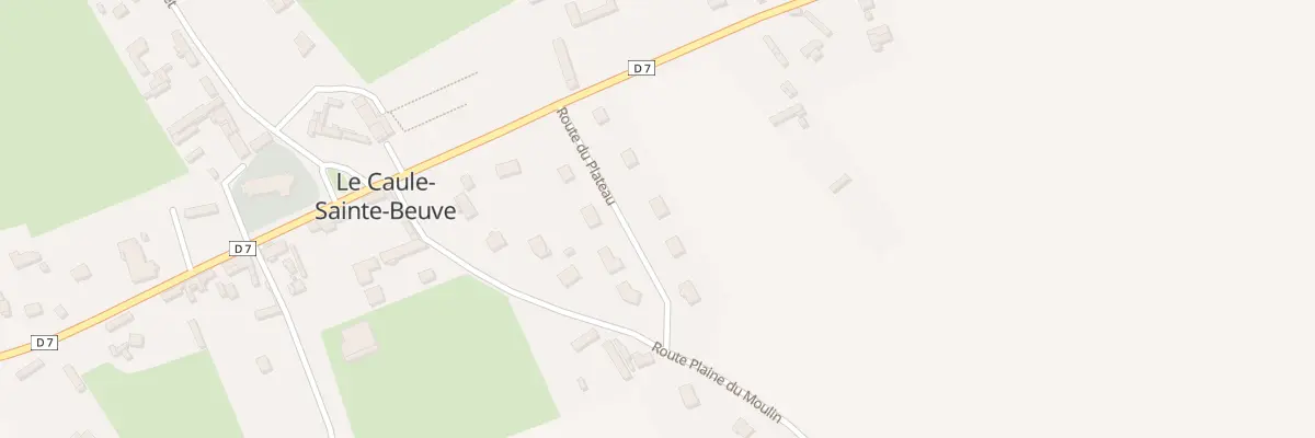 Plan du 3 Rte du Plateau au Caule-Sainte-Beuve