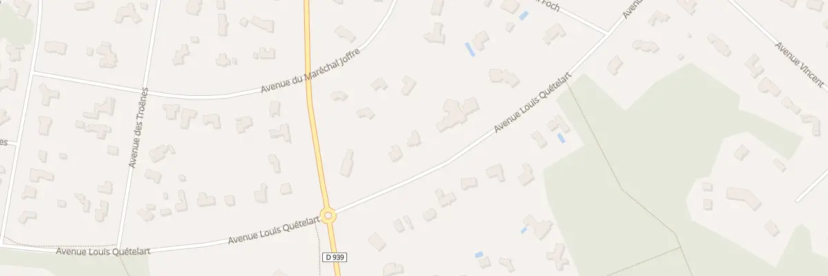 Plan du 9051 Av Louis Quételart au Touquet-Paris-Plage