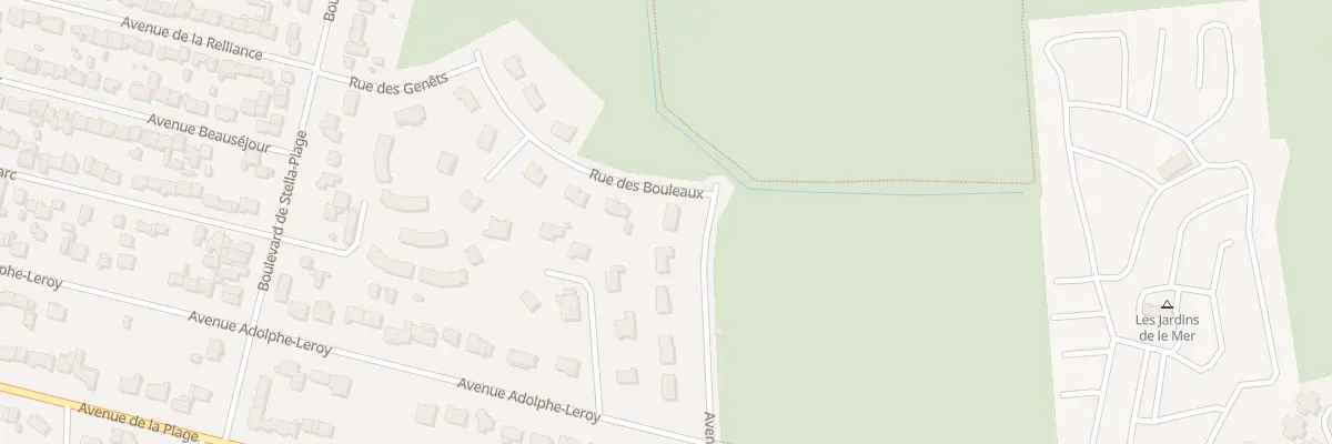 Plan du 233 Rue des Erables à Merlimont