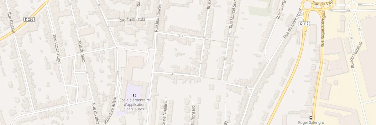 Plan du 11 Rue Anatole France à Outreau