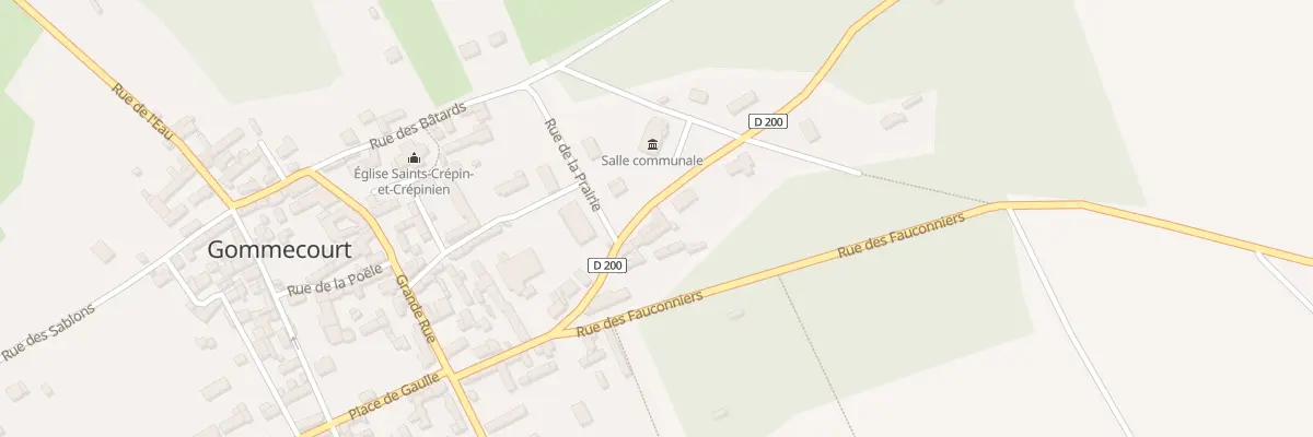 Plan du 16B Rue Robert Mennessier à Gommecourt