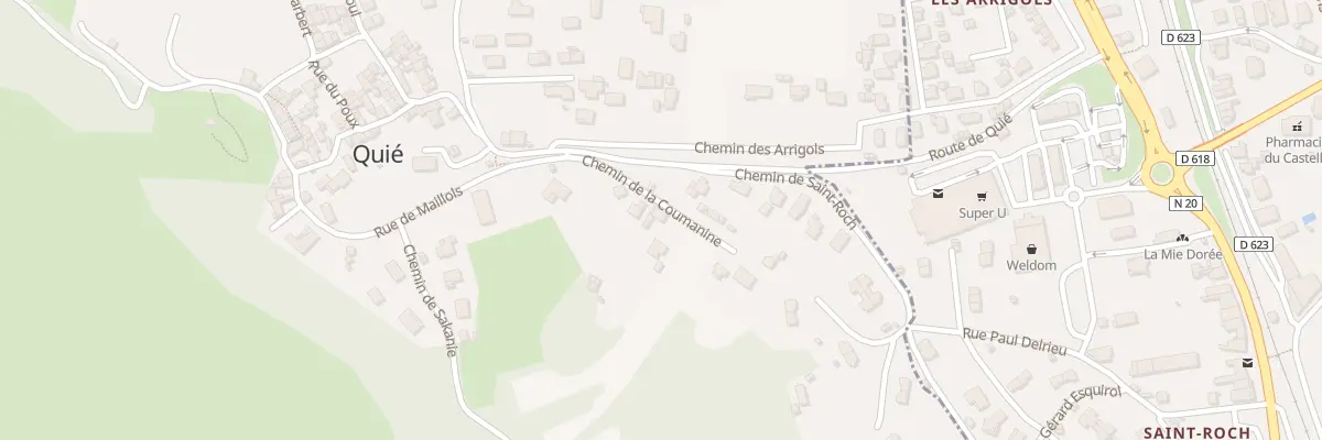 Plan du 4 Che Coumanine à Quié