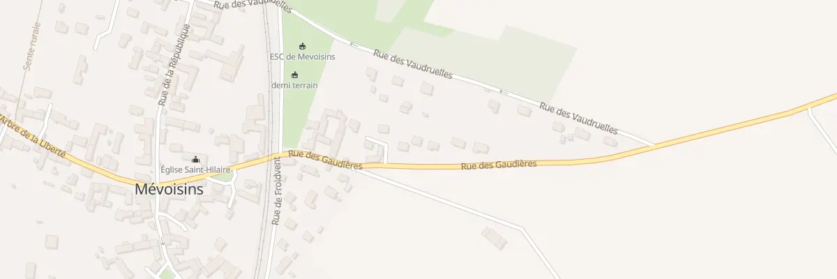 Plan du 17T Rue des Gaudières à Mévoisins