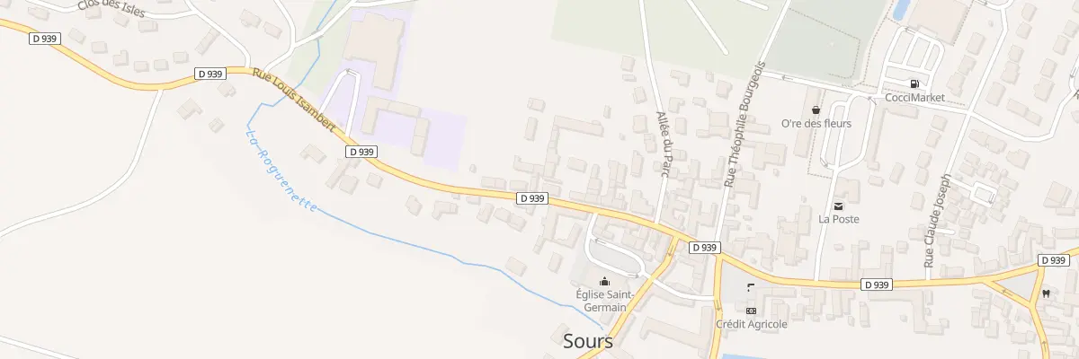 Plan du 16 Rue Louis Isambert à Sours