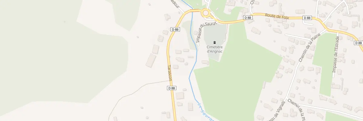 Plan du 5 Rte de Tarascon à Arignac