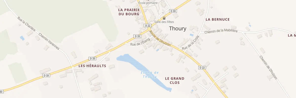 Plan du 3 Rue de l’Etang à Thoury