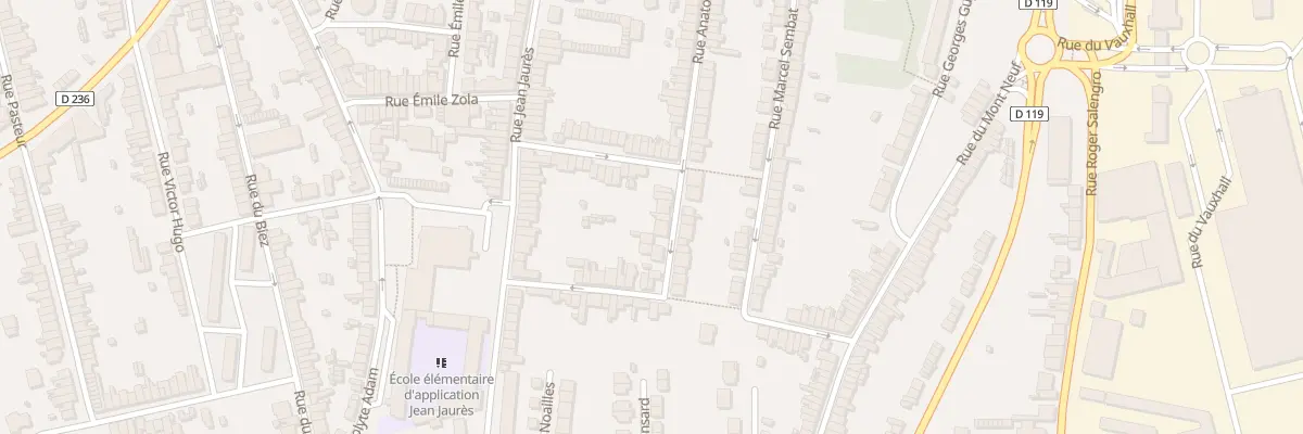 Plan du 23 Rue Anatole France à Outreau