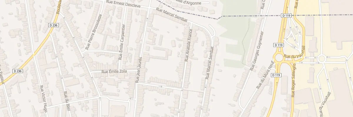 Plan du 55 Rue Anatole France à Outreau
