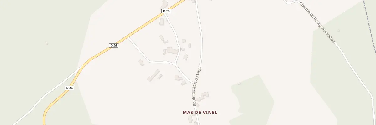 Plan du 222 Rte du Mas de Vinel à Cremps