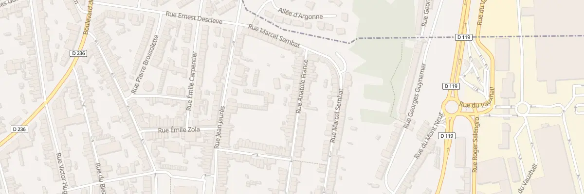 Plan du 61 Rue Anatole France à Outreau