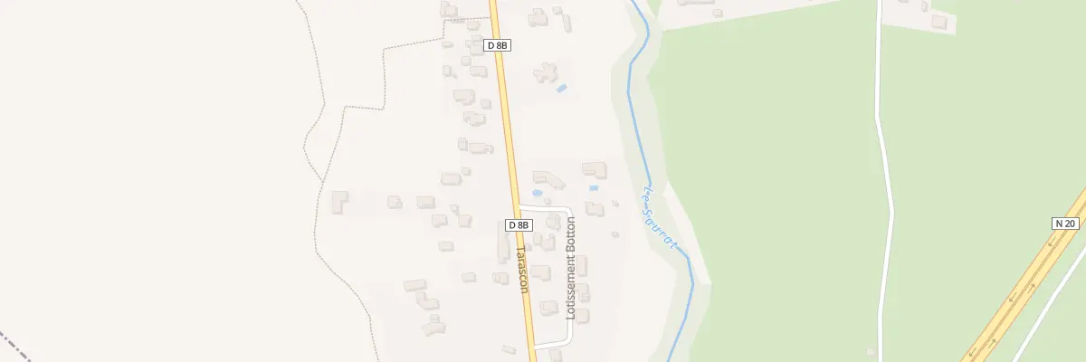 Plan du 21 Rte de Tarascon à Arignac