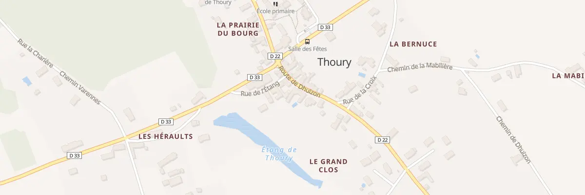 Plan du 4 Rte de Dhuizon à Thoury
