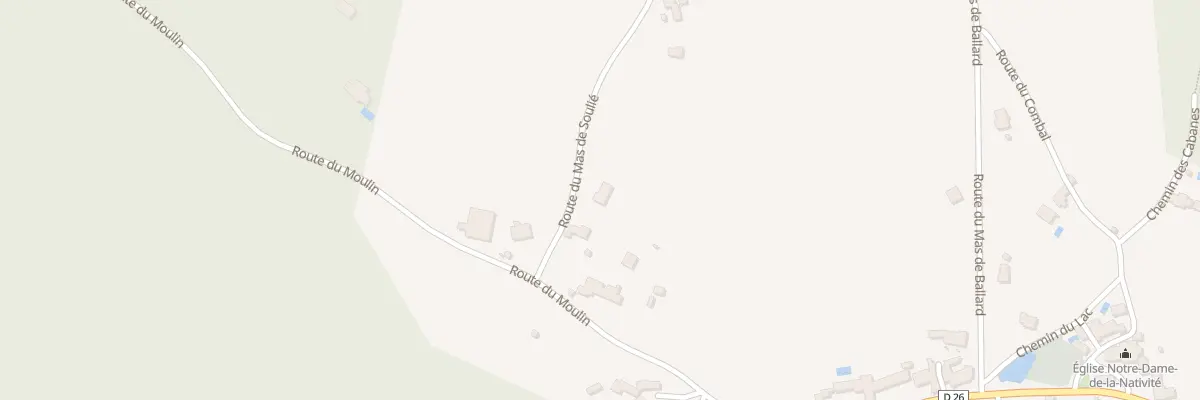 Plan du 80 Rte du Mas de Soulié à Cremps