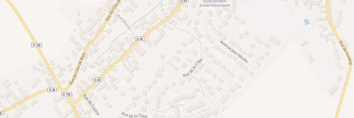 Plan du 37A Rue de la Claye à Sours