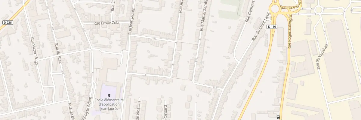 Plan du 50 Rue Anatole France à Outreau