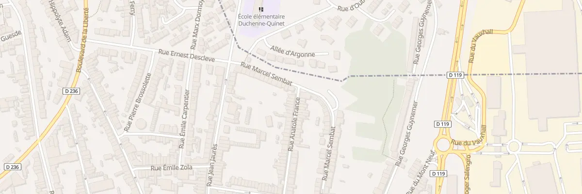 Plan du 83 Rue Anatole France à Outreau
