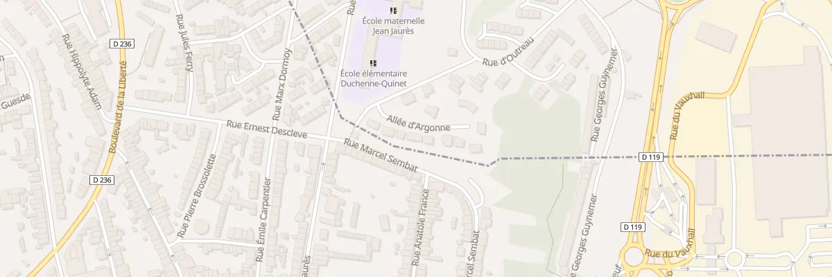 Plan du 9014 Rue du Chemin des Dames 14-18 à Boulogne-sur-Mer