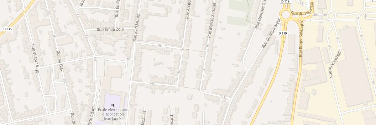 Plan du 54 Rue Anatole France à Outreau