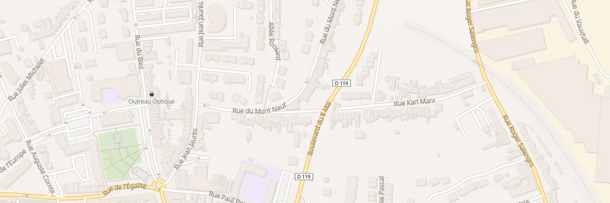 Plan du 187 Rue du Mont Neuf à Outreau