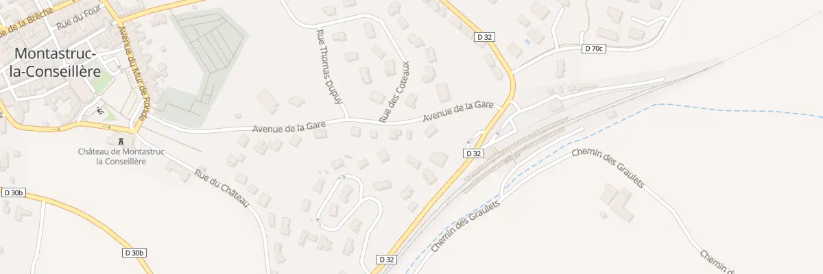 Plan du 13 Av de la Gare à Montastruc-la-Conseillère