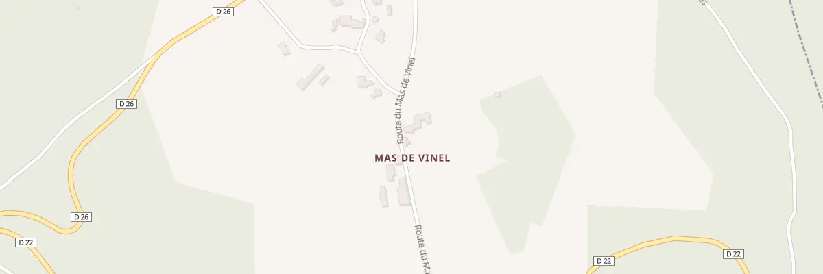 Plan du 319 Rte du Mas de Vinel à Cremps