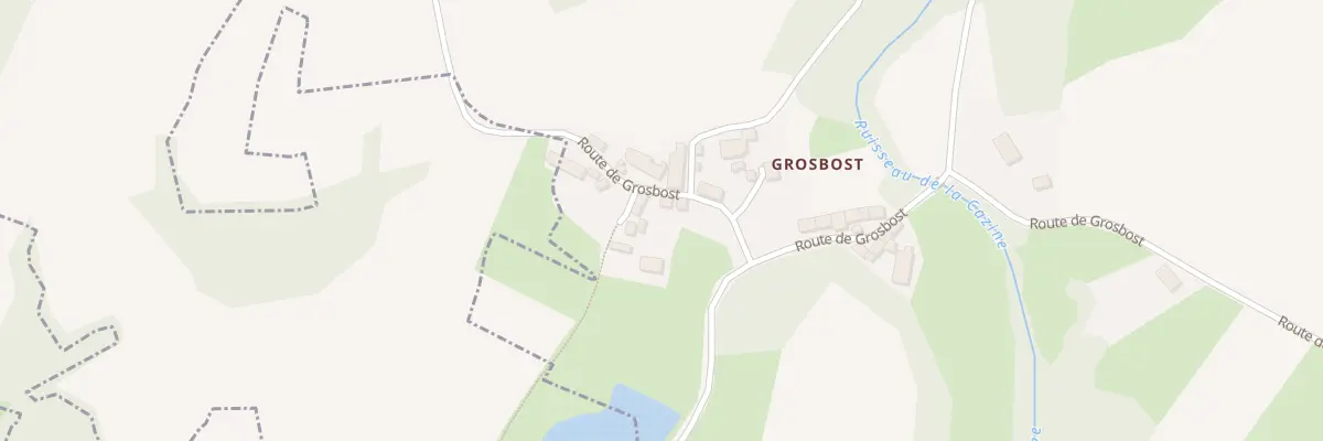 Plan du 9 Rte de Grosbost à Naillat