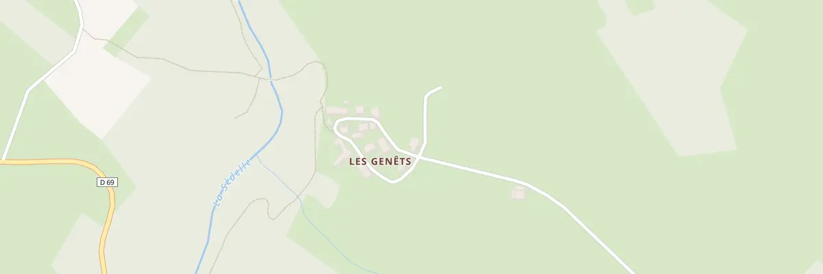 Plan du 2 Les Genets à Lafat