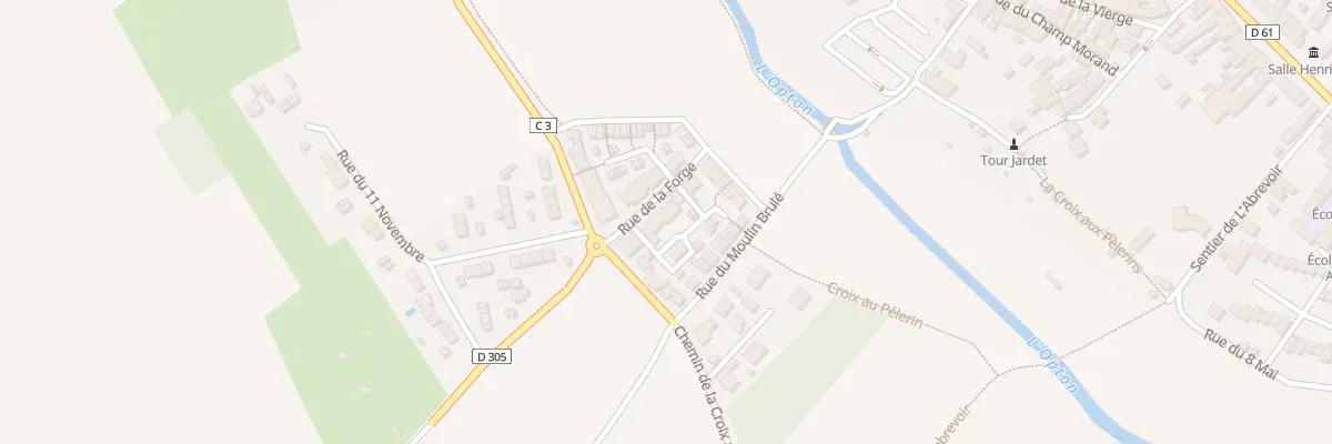 Plan du 2 Rue de la Forge à Houdan