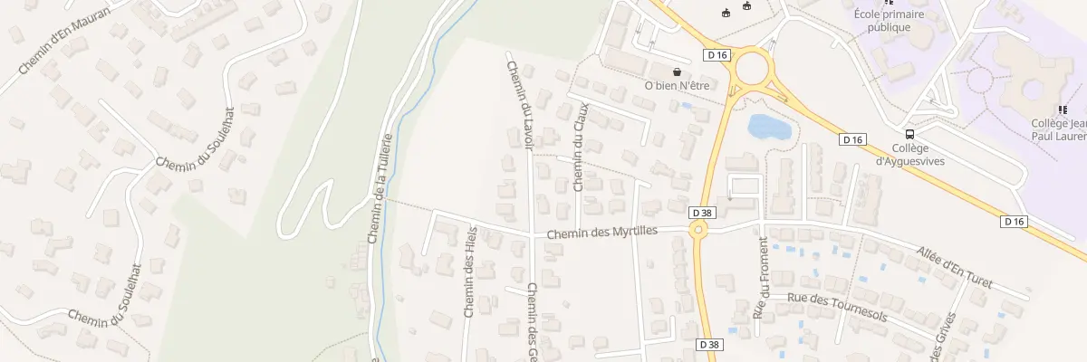 Plan du 4 Che du Lavoir à Ayguesvives