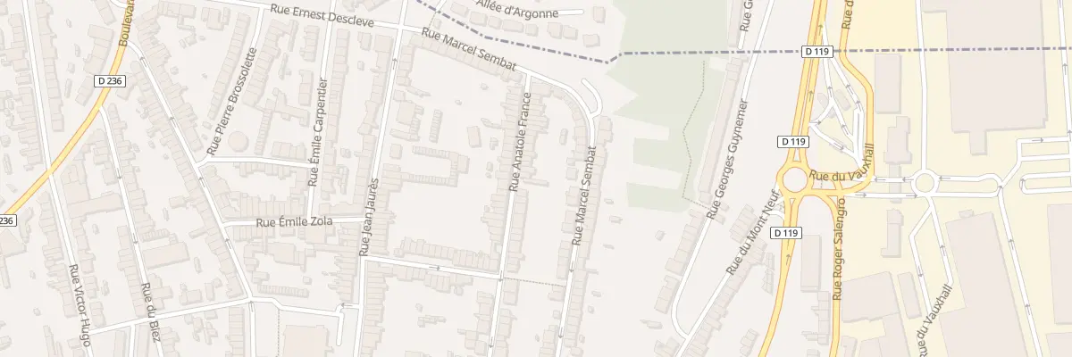 Plan du 88 Rue Anatole France à Outreau