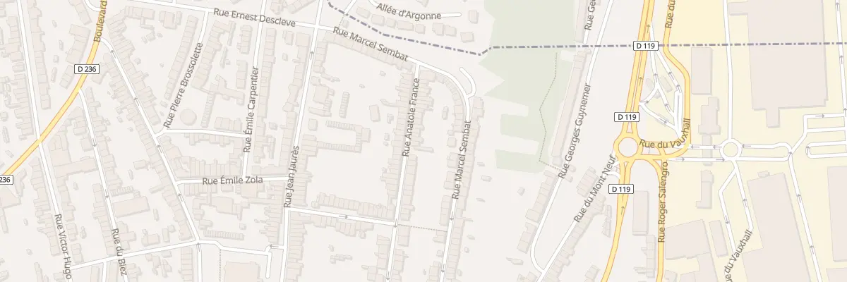 Plan du 90 Rue Anatole France à Outreau