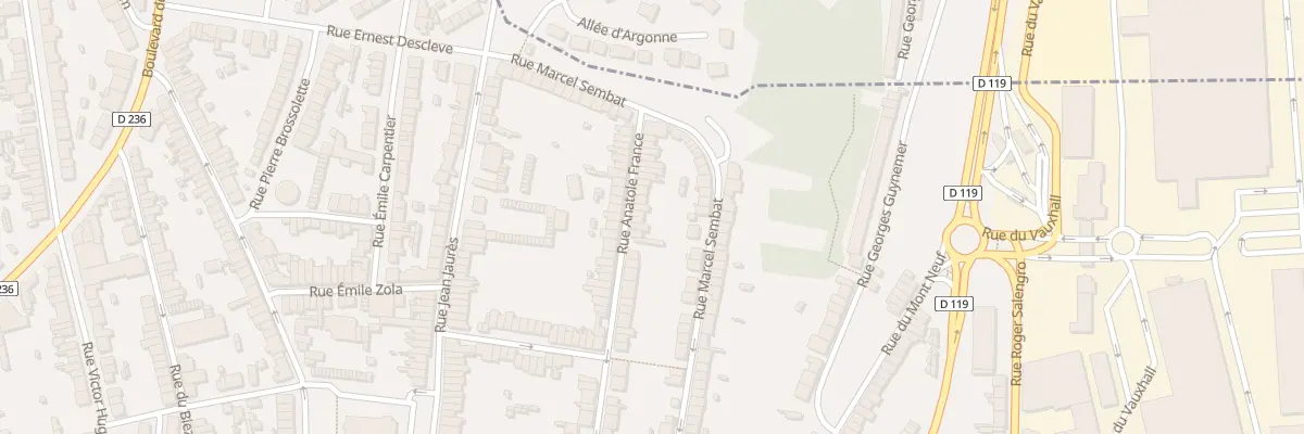 Plan du 94 Rue Anatole France à Outreau
