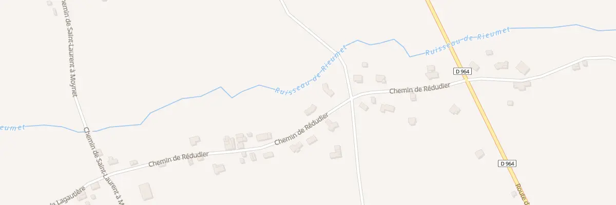 Plan du 228 Che de Rédudier à Montricoux