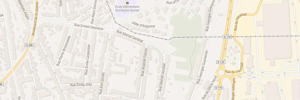 Plan du 116 Rue Anatole France à Outreau