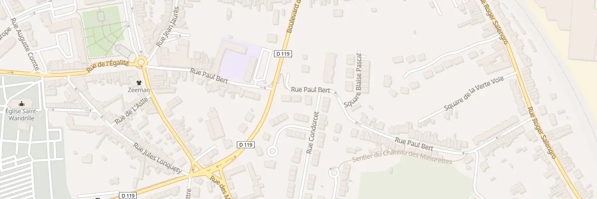 Plan du 101 Rue Paul Bert à Outreau
