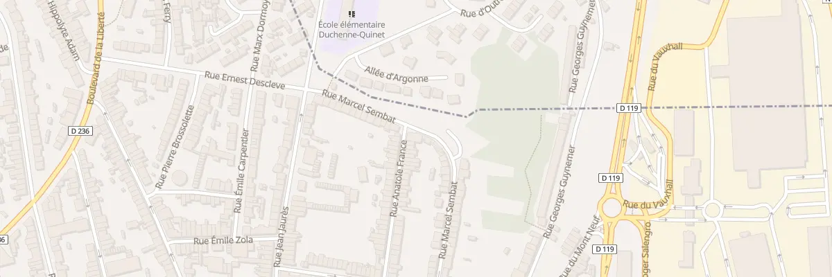 Plan du 118 Rue Anatole France à Outreau