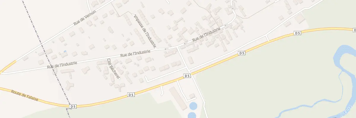 Plan du 1 Res de la Prairie à Gasny