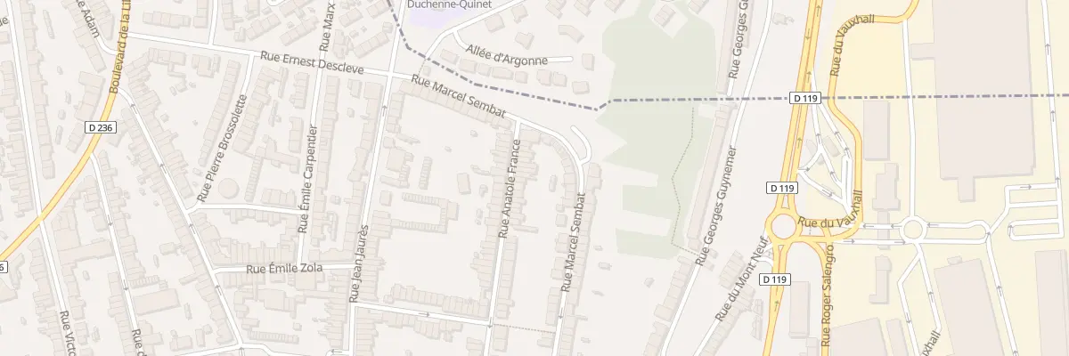 Plan du 104 Rue Anatole France à Outreau