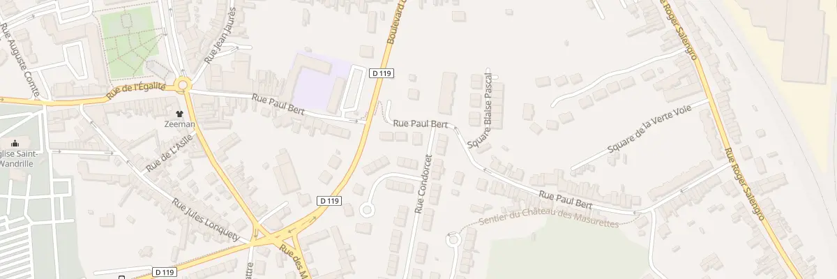 Plan du 99 Rue Paul Bert à Outreau
