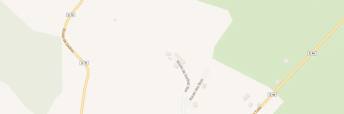Plan du 2 Rte De Verlhac Bas à Sainte-Féréole