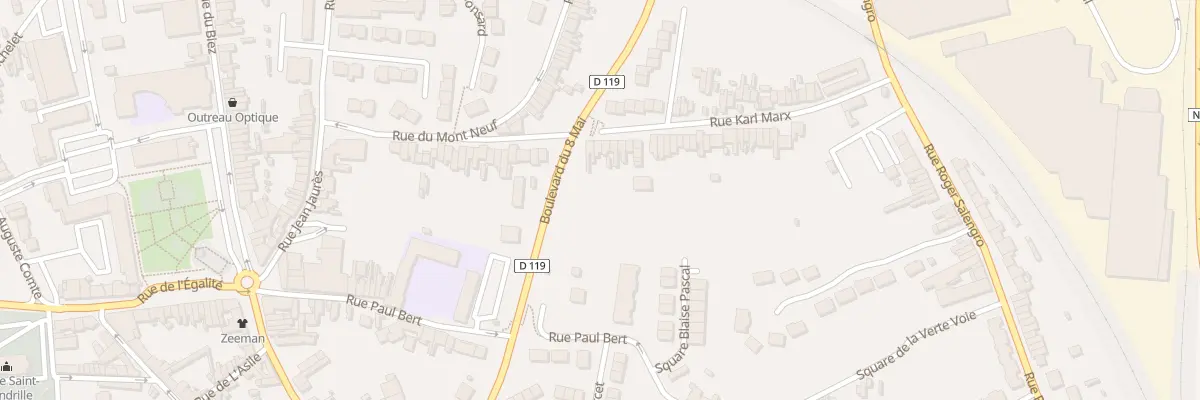 Plan du 55 Rue Karl Marx à Outreau