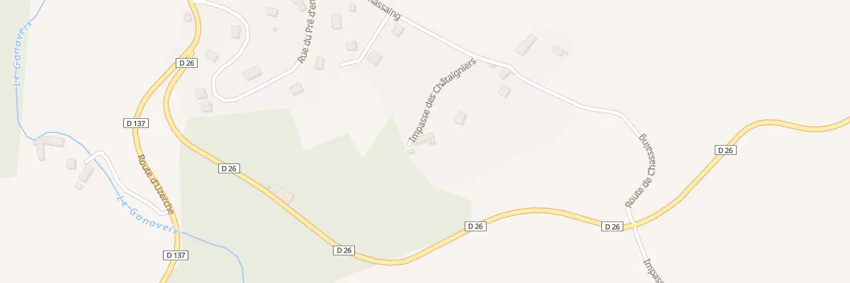 Plan du 117 Imp des Châtaigniers à Condat-sur-Ganaveix