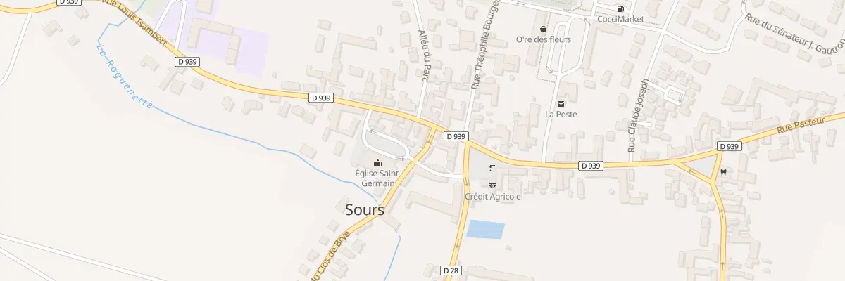 Plan du 2 Rue du Clos de Brye à Sours