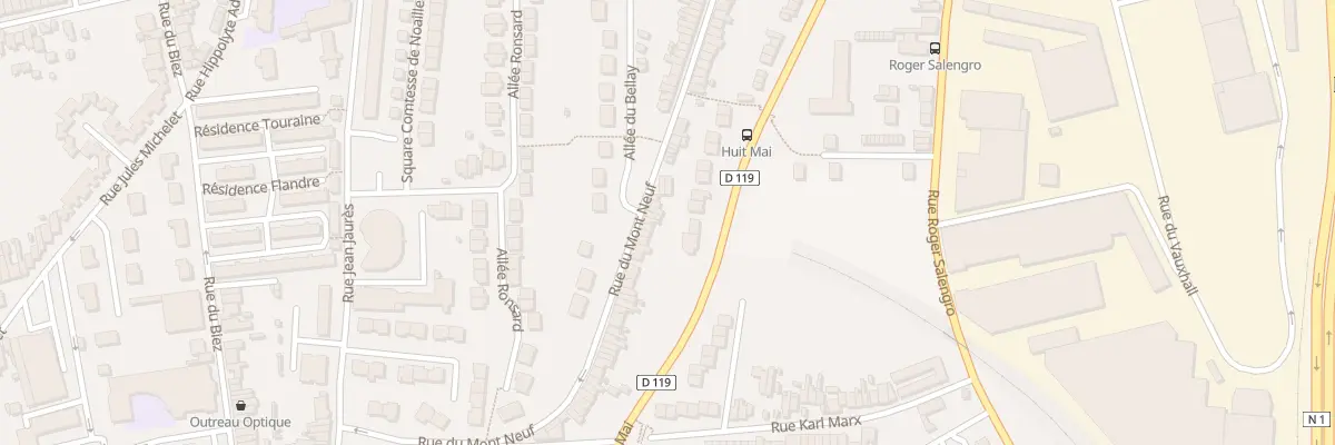 Plan du 131 Rue du Mont Neuf à Outreau