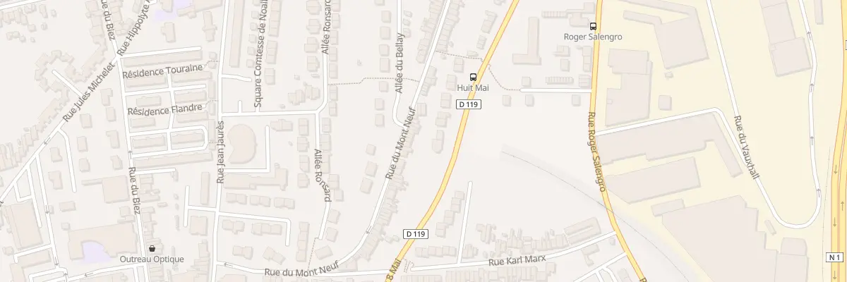 Plan du 135 Rue du Mont Neuf à Outreau
