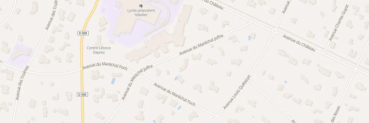 Plan du 652 Av Mal Joffre au Touquet-Paris-Plage