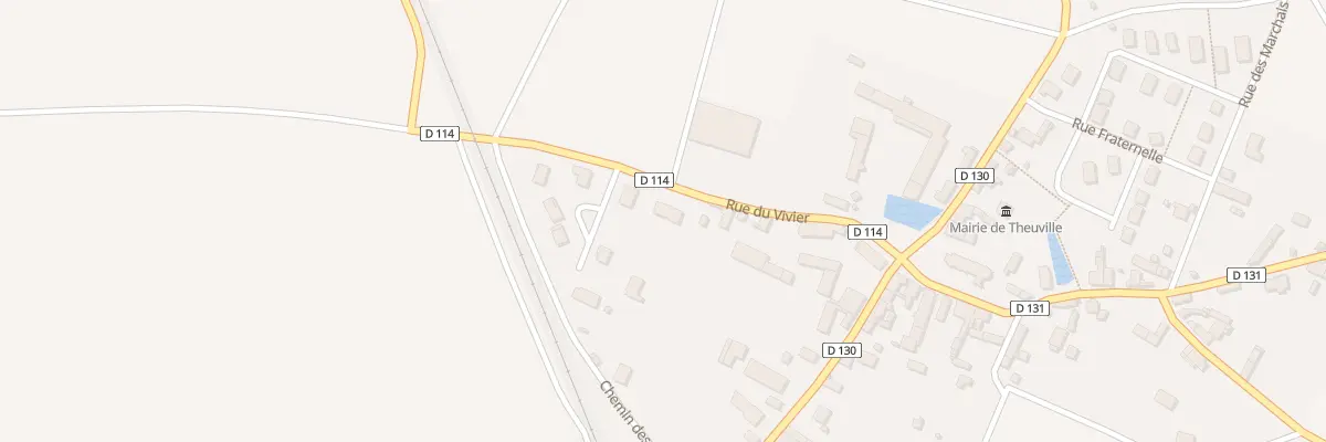 Plan du 7 Rue du Vivier à Theuville