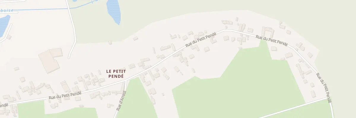 Plan du 50 Rue du Petit Pende à Pendé